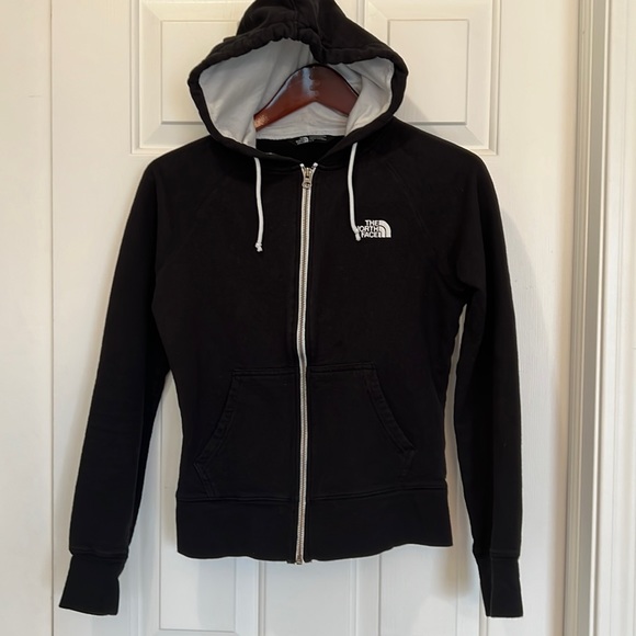 The North Face Tops - The North Face Women’s Black + White Zip Up Hoodie Jacket